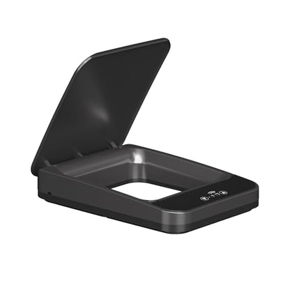 FRESHLIX Replacement Trash Can Lid Compatible with 2.2 x 2.6-Gallon Sensor Trash Can Battery Powered Black - color: Black-Lid