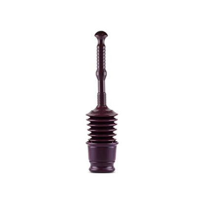 Master Plunger MP500-B Heavy Duty Bathroom Toilet Plunger Kit with Short Bucket. All Purpose Plunger Equipped with Air Release Valve, Plum - color: Black
