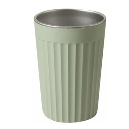 Cabilock Stainless Steel Toothbrush Cup Holder with 350ml Capacity, Easy to Clean and Multipurpose Bathroom Tumbler for School and Office Use, Stylish Minimalist Design with Anti-Slip