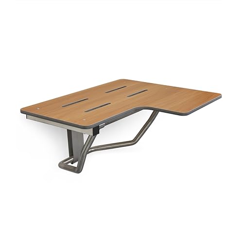 Seachrome 32" x 22.5” Teak Reversible Folding Transfer Tub/Shower Seat, ADA Compliant - color: Teak, size: 32 x 22.5
