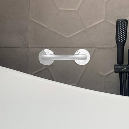Abaodam 2pcs Bathroom Safety Grab Bars with Thickened Suction Cups, Heavy Duty Plastic Suction Handles for Elderly, Removable Assist Handles for Slippery Areas and Kitchen Use