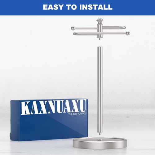 Hand Towel Holder, 304 Stainless Steel Heavy Duty S Shape Hand Towel Stand Free Standing Towel Bar for Bathroom Kitchen Countertop - color: Nickel