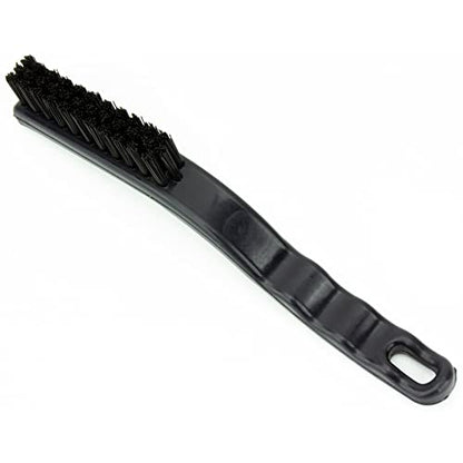 SPARTA Detail Brush Grout Brush, Crevice Brush with Hanging Hole for Bathroom, Kitchens, Countertop, Plastic, 9 Inches, Black - color: Black, size: 9 Inches