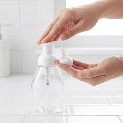Bekith 12 Pack Foaming Soap Dispenser Pump Bottles, 8oz (250ml) Foaming Hand Soap Dispenser, Refillable Liquid Soap Foaming Dispenser, Empty Plastic Bottles for Kitchen, Bathroom, Commercial, Clear