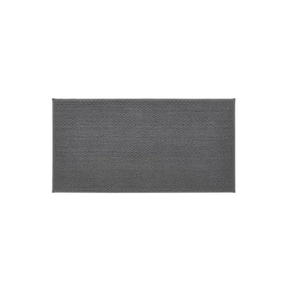 TYUU Bathroom Rugs Non Slip Washable, Super Absorbent Thin Bath Mat Quick Dry Low Pile Bathroom Rug, Dark Grey 24"x47" - color: Dark Grey, size: 2' X 3'11" (Rectangular)