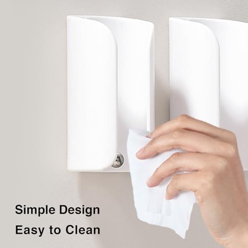 Electric Toothbrush Holder for Bathroom, Wall-Mounted Toothbrush Stand with Self-Adhesive, Compact Bathroom Caddy for Electric Toothbrushes (White-4pcs) - color: White-4pcs