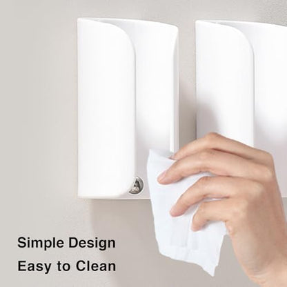 Electric Toothbrush Holder for Bathroom, Wall-Mounted Toothbrush Stand with Self-Adhesive, Compact Bathroom Caddy for Electric Toothbrushes (White-4pcs) - color: White-4pcs