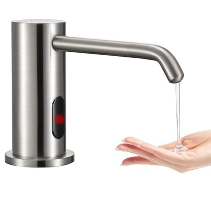 Automatic Soap Dispenser Touchless Liquid Built in Electric Soap Dispenser | Built In Sink Electric Liquid Dispenser Comes With Bottle and Pump Suitable For Household And Commercial Daily Use - color: Liquid-brushed Nickel