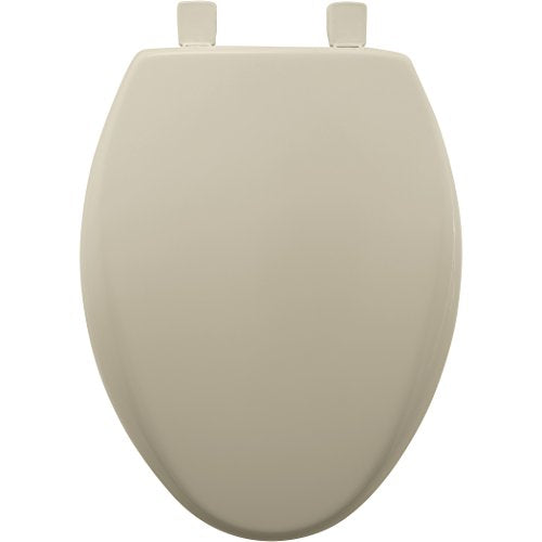 MAYFAIR Toilet Seat will Slow Close and Never Come Loose, ELONGATED, Long Lasting Plastic, Bone, 120SLOWE 006 - color: Bone, size: Elongated