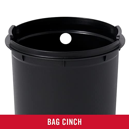 Rubbermaid Stainless Steel Round Step-On Trash Can, 1.6-Gallon, Charcoal, Wastebasket with Lid for Home/Bathroom/Kitchen/Office - style: Round Step-On