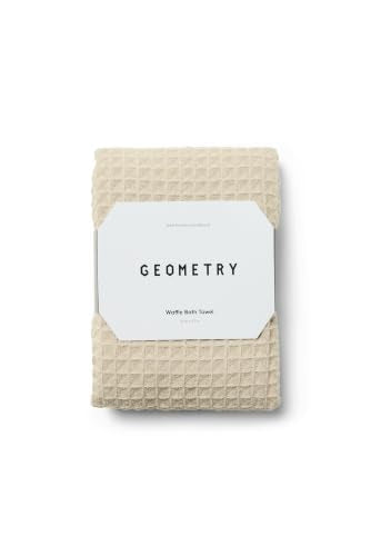 GEOMETRY Taupe Waffle Bath - color: Taupe, size: 31" x 57" (1 Pack)