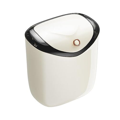 Trash Can Kitchen Waste Bin Countertop Under Sink Hanging Trash Can with Lid for Bathroom Bedroom Home Office Wall Mounted Bucket
