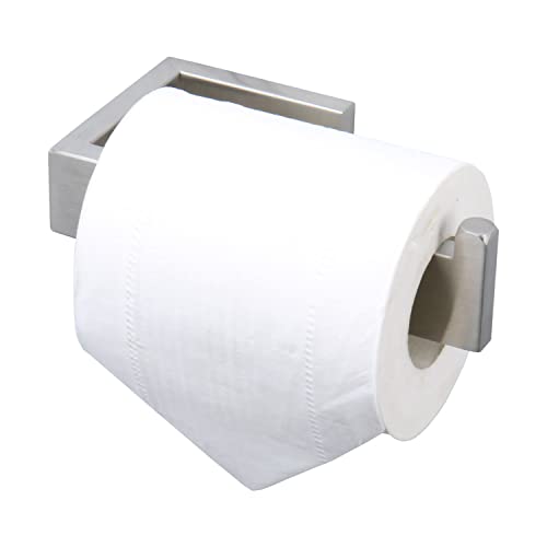 TocTen Toilet Paper Holder-Bathroom Tissue Holder Fit Big Roll Paper, Toilet Paper Roll Holder Wall Mounted Made of Thicken 304 Stainless Steel, Suitable for Bathroom, Kitchen, Office (5.9In, Brushed) - color: Brushed Nickel-square
