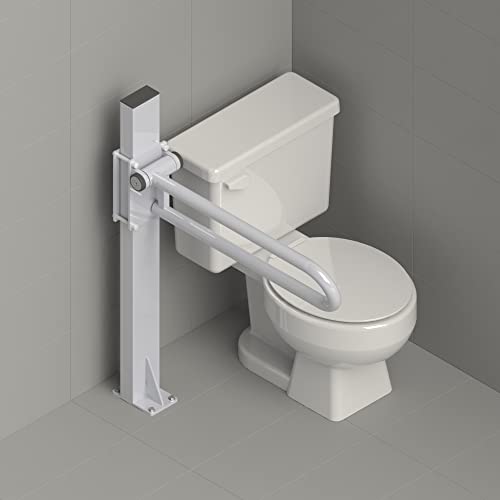 HEALTHCRAFT P.T. Rail Floor Mast, Floor-Mounted Support - White | Freestanding floor mast