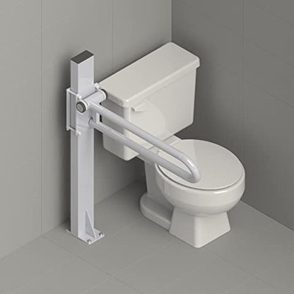 HEALTHCRAFT P.T. Rail Floor Mast, Floor-Mounted Support - White | Freestanding floor mast
