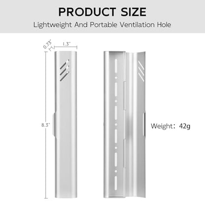 Travel Toothbrush Case, Portable Toothbrush Holder, Durable Aluminum Toothbrush Storage Box, Small Breathable Manual Toothbrush Container for Traveling, School, Camping, Business Trip - Sliver - color: Sliver