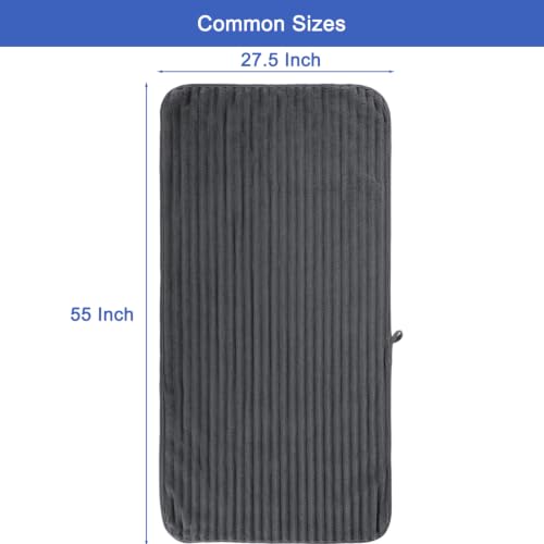 Bath Towels 2-Pack, 27.5x55 Inches - Ultra Soft and Highly Absorbent Quick Dry Microfiber Towels with Hanging Loop, Beauty Twill Stripe Design for Bath, Beach, Gym - color: 2dark Grey