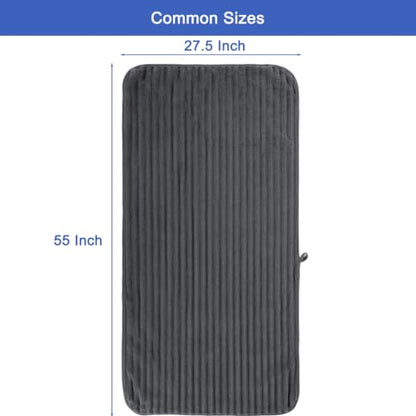 Bath Towels 2-Pack, 27.5x55 Inches - Ultra Soft and Highly Absorbent Quick Dry Microfiber Towels with Hanging Loop, Beauty Twill Stripe Design for Bath, Beach, Gym - color: 2dark Grey