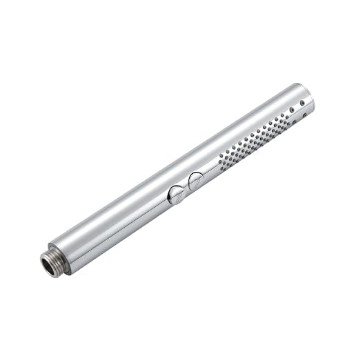 2-in-1 High Pressure Round Handheld Shower Only, Chrome | Anti-clog Nozzles, Rain Shower Spray, Clean Tub Tile & Pets, Replacement for Standard Shower Head, Chrome