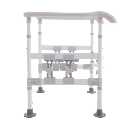 Toilet Safety Rails for Seniors, Stand Assist Aid Adjustable Height and Width Safety Frame with Handrail, Lift Assist Devices for Elderly & Handicap& Disabled, Fits Most Toilet Seats (Gray) - color: Gray