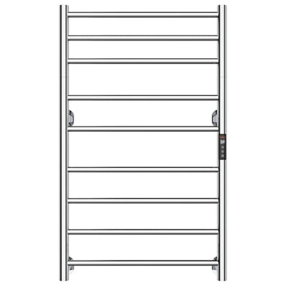 Heated Towel Rack Foldable Smart Dual-Zone APP No-Drill Chrome CA3 - color: Chrome, size: Pro-9Bar H35.43 x W21.65