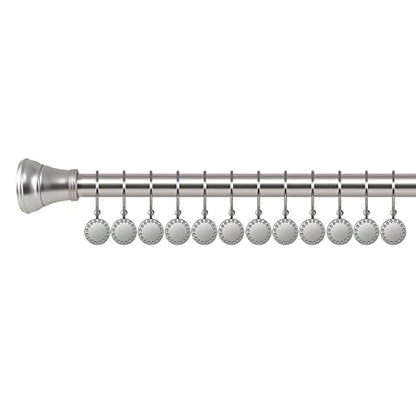 Utopia Alley Shower Hooks, Double Shower Curtain Hooks for Bathroom, Crystal Design, Set of 12 Polished Chrome - color: Chrome