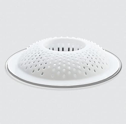 Hairstopper Drain Cover Hair Catcher for Shower and Bathtub, Protects Against Clogs Without Blocking Water Flow, White, 3 Pack | Protects Against Clogs Without Blocking Water Flow, Fits Most Standard Size Shower and Bathtub Drains, 3 Pack - size: 3 Count,