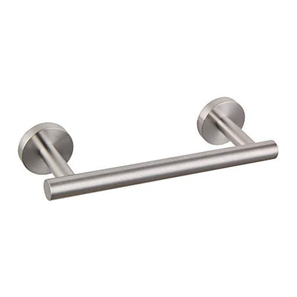 GERZWY 9-Inch Small Kitchen Towel Bar Brushed Stainless Steel Cabinet Hand Towel Bar Wall Mounted Bathroom Organizer AG1101C23-LS - color: Brushed, size: 9 Inch (Pack of 1)