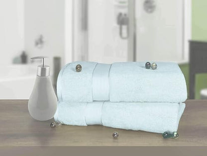 GLAMBURG 700 GSM Premium Oversized Extra Large Cotton Bath Sheet 35x70-100% Combed Cotton - Luxury Hotel & Spa Quality - Durable Ultra Soft Highly Absorbent - Sea Green - color: Sea Green, size: 2 Pack 700 GSM Bathsheet
