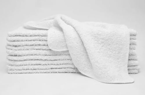 White Cotton Washcloth Pack - 18 Count