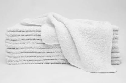 White Cotton Washcloth Pack - 18 Count