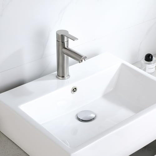 Pop Up Drain Stoper with Overflow for Bathroom Sink with Overflow,Chrome Finished