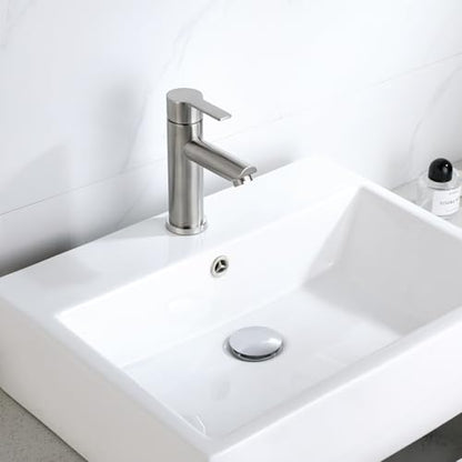 Pop Up Drain Stoper with Overflow for Bathroom Sink with Overflow,Chrome Finished