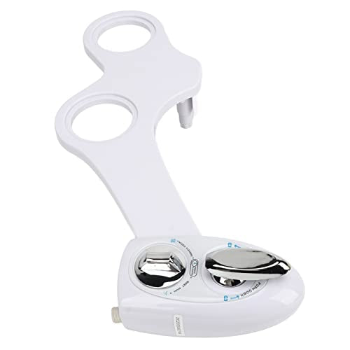 Fdit Bidet Toilet Attachment Dual Nozzle Water Pressure Adjustable Self Cleaning Cold Water Spray No Tools Required for Personal