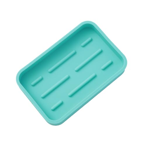 MicoYang Silicone Kitchen Sink Organizer Tray for Multiple Usage,Easy Clean Sponges Holder for Kitchen Bathroom Counter or Sink,Dish Soap Dispenser,Scrubber,Bottle,Cup Mint 4.9”x 3.2” - color: Mint, size: 4.9" x 3.2" x 0.7"