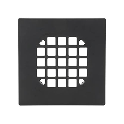 Danco 11034 Snap Strainer & Drain Cover Shower Strainer, Chrome - color: Matte Black, size: Square [Pack of 1], style: Shower