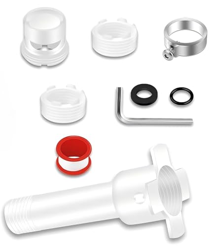 Four in One Tub Spout Adapter, Threaded Bathtub Faucet Adapter Slip Fit, Compatible with 1/2'' Copper Pipe 1/2'' and 3/4'' Pipe Thread, Bathtub Spout Adapter Kit with Assembly Tool