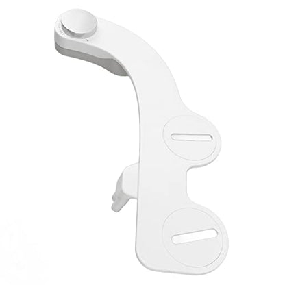 Non Electric Bidet Attachment with Dual Nozzles and Self - Maintenance, 7/8 Copper Tee, for Frontal and Rear Wash - Sanitary and Comfortable Solution