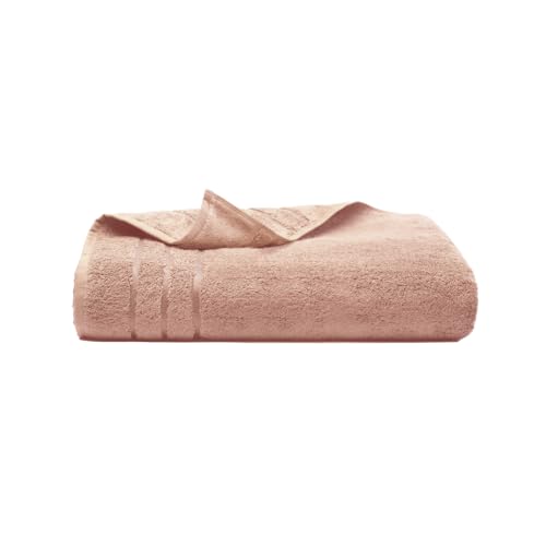 Cariloha Bamboo Viscose Bath Towels – Plush, Quick Dry Towel – Turkish Cotton & Bamboo Viscose Blend – Large Bathroom Towels 30x56 – Luxury Hotel Bath Towel – Odor Resistant – Blush - color: Blush