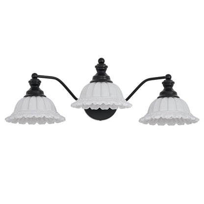 XIEDUN Black 3 Light Vanity Light Modern Bathroom Vanity Light Fixture - color: Black and White, size: 3 Light