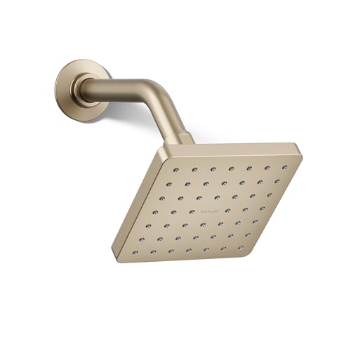 Kohler 24805-G-BV Parallel® Single-function showerhead, 1.75 gpm, Vibrant Brushed Bronze