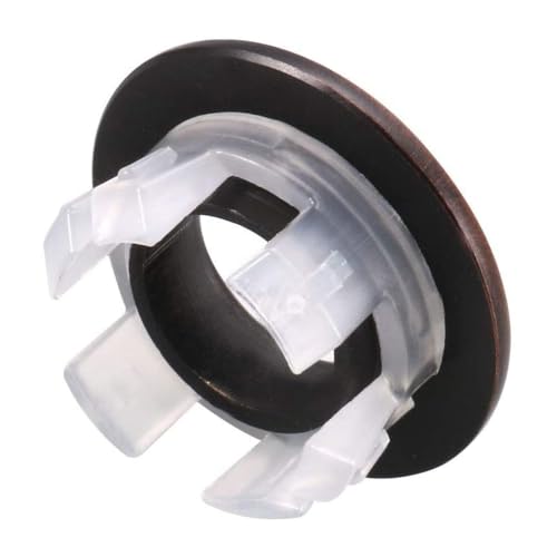 Sink Overflow Ring, Oil Rubbed Bronze | Bathroom Kitchen Sink Basin Trim Overflow Cover Hole Insert Round Cap, Brass - color: Oil Rubbed Bronze