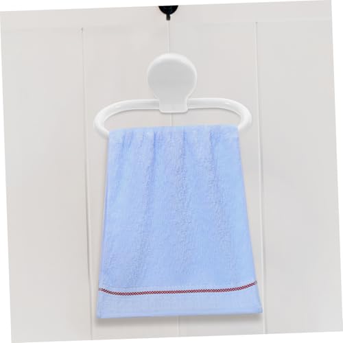 Hemobllo 2pcs Adhesive Towel Rings for Bathroom Wall Mount No Drill Self-Adhesive Hand Towel Holder for Kitchen and Bath with Elegant Minimalist Design Easy Installation