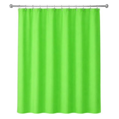 Lime Green PEVA Shower Curtain Liner 70x72 | Waterproof, Rust Resistant Metal Grommets - color: Lime Green