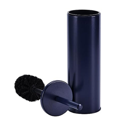 Deep & Sturdy Toilet Bowl Brush with Holder - Durable Scrubbing - Toilet Cleaners - Household Essentials - Bathroom Cleaner - Cleaning Supplies - Household Supplies, Matte Navy - color: Matte Navy Reese