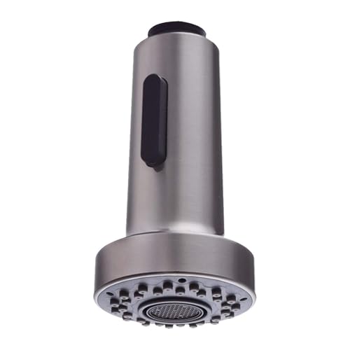 Highly efficient water-saving kitchen sink spray head G1/2 dual-function pull-down nozzle(Brushed) - size: Brushed