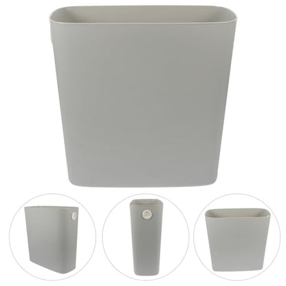 Luxshiny Narrow Space Slim Trash Can Modern Garbage Bin for Kitchen Bathroom Office Stylish Design for Areas Space-Saving Waste Basket Warm