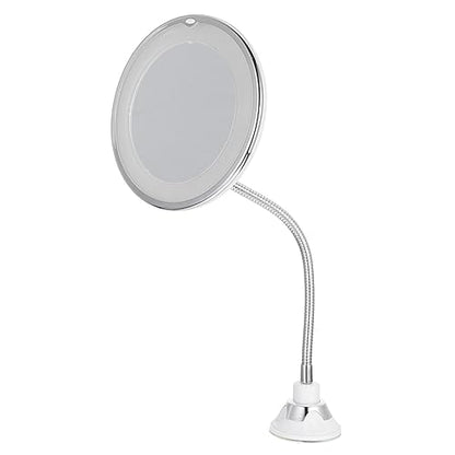 Ipetboom Led Makeup Mirror Magnification Suction Cup Vanity Mirror Lights for Cosmetics - size: 17.50X17.50X3.00CM