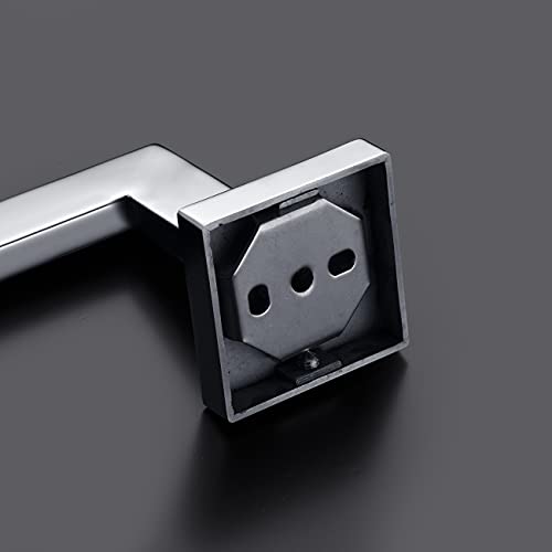 Miyili Towel Ring Bathroom Hand Towel Holder Square Style Towel Rack Wall Mounted Polished Stainless Steel, D06C - color: Polished Steel