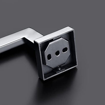 Miyili Towel Ring Bathroom Hand Towel Holder Square Style Towel Rack Wall Mounted Polished Stainless Steel, D06C - color: Polished Steel